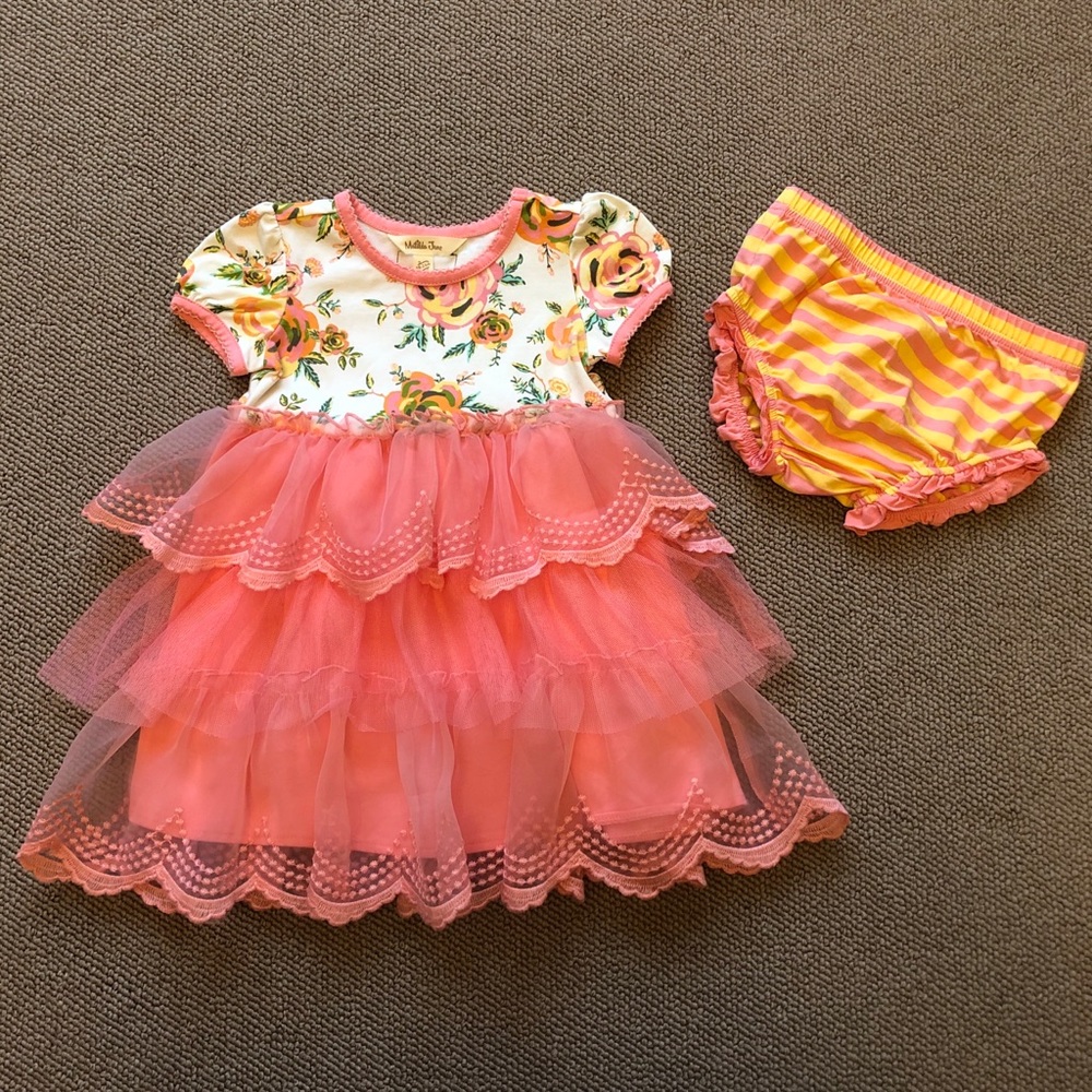 Matilda Jane Tiered Ruffle Dress with bloomers